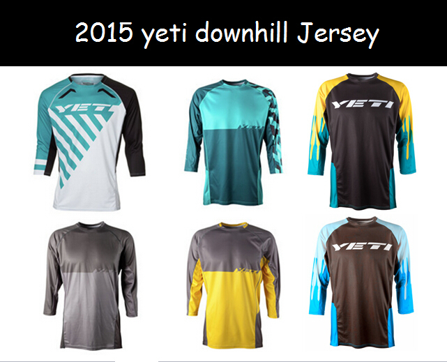 2015    Cyling    Ŭ  Ciclismo MTB    ũν ̽ ¸/2015 yeti downhill Jersey Cyling Jersey sports wear cycling shirt Cicli